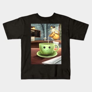 Cup of coffee with milk Kids T-Shirt